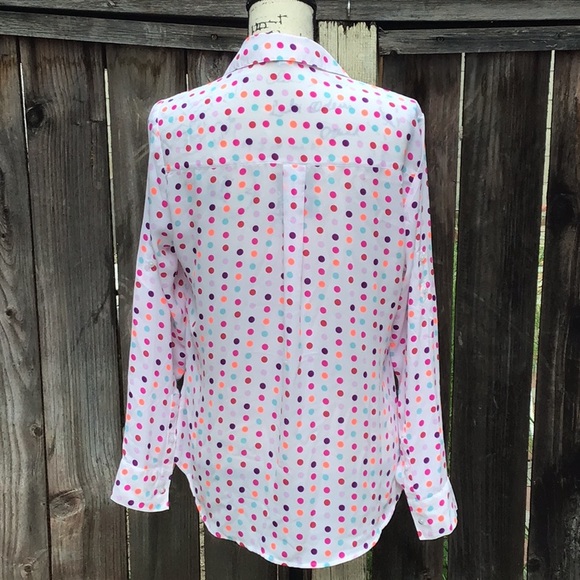Multi Colored Polka Dots Portofino Shirt - Picture 8 of 9
